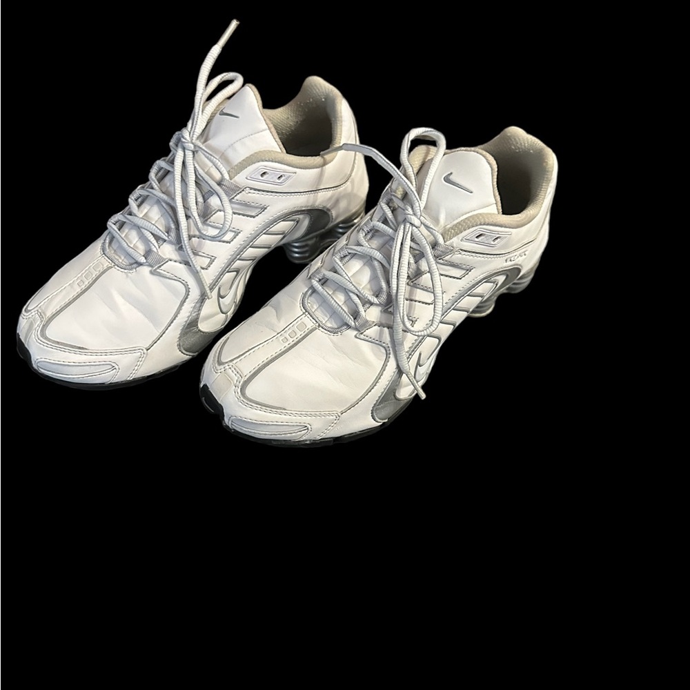 Nike Shox White and Gray Women's Sneakers - Picture 5 of 6
